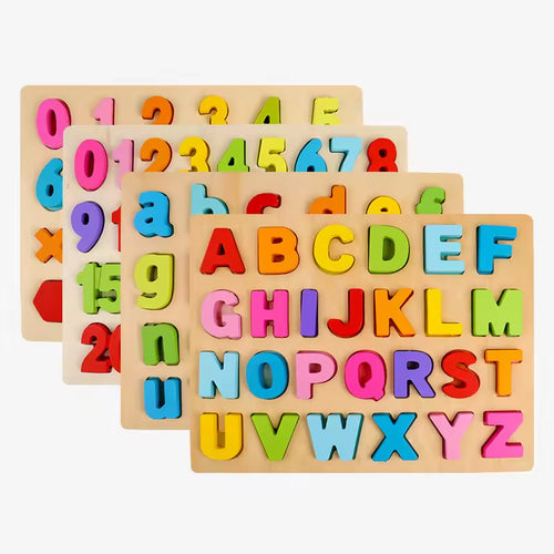 ABC-Steckpuzzle aus Holz