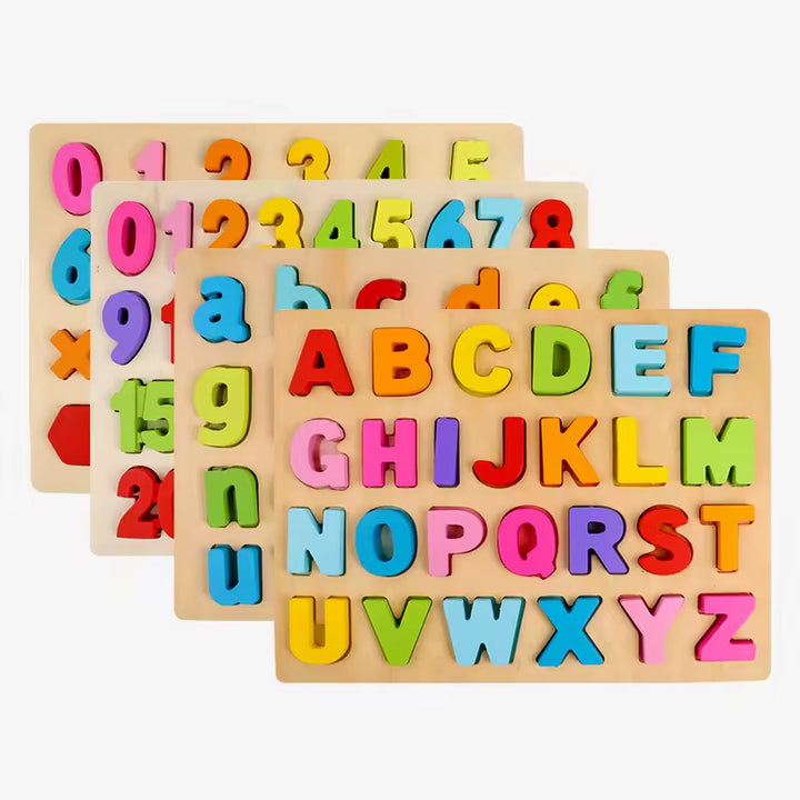 ABC-Steckpuzzle aus Holz